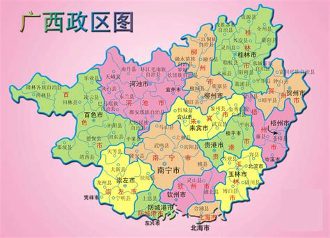 廣西 地圖|广西壮族自治区地图全图